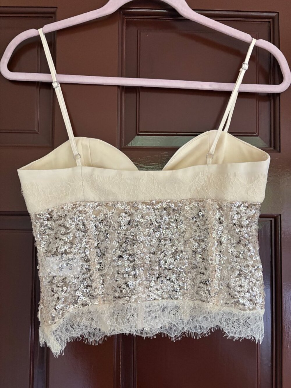 Zara Sequin Corset Top - Picture 4 of 5